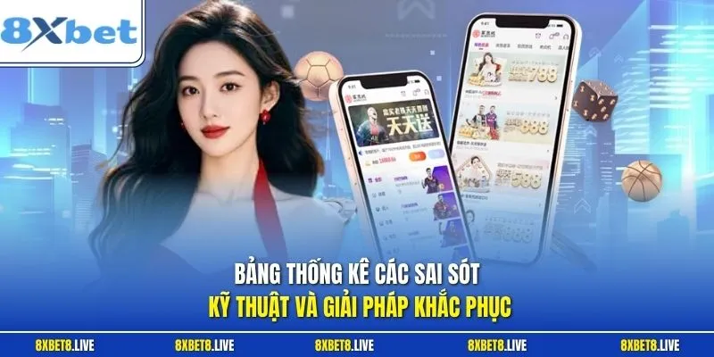 Bảng thống kê các sai sót kỹ thuật và giải pháp khắc phục